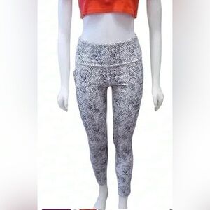 Balance Collection Contender Luxe High  Rise Snake Print Leggings Size Medium